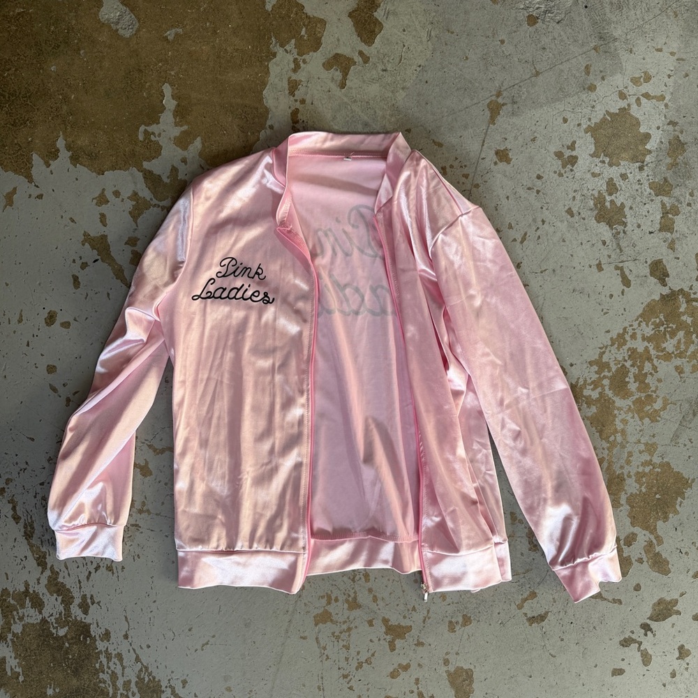 Pink Ladies Satin Jacket